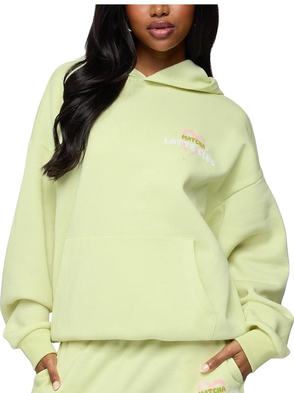 Edikted Women's Matcha Lover Oversized Hoodie Sz S